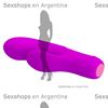 Estimulador flexible de punto G y clitoris con carga USB